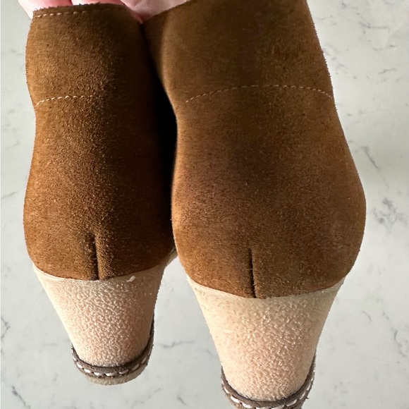 J.Crew Suede Lace-Up Wedge Booties – Women’s Size 9 | Brown Suede Ankle Chukkas - Picture 6 of 9